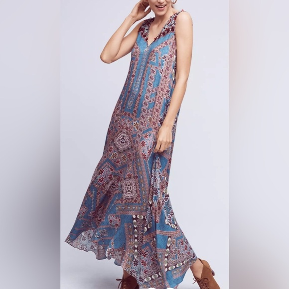 EUC Hermant & Nandita Zara Maxi Dress Size Small - Picture 2 of 15